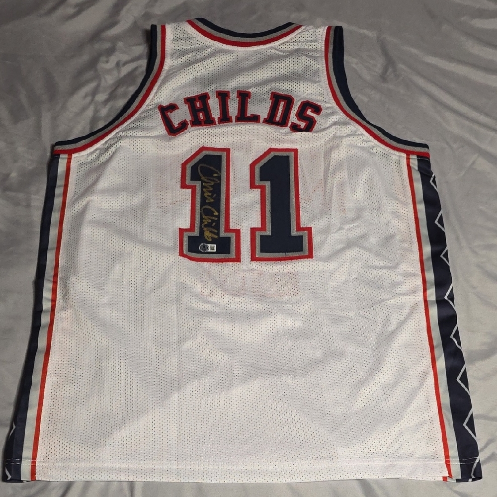 Chris Childs Autographed Basketball Jersey